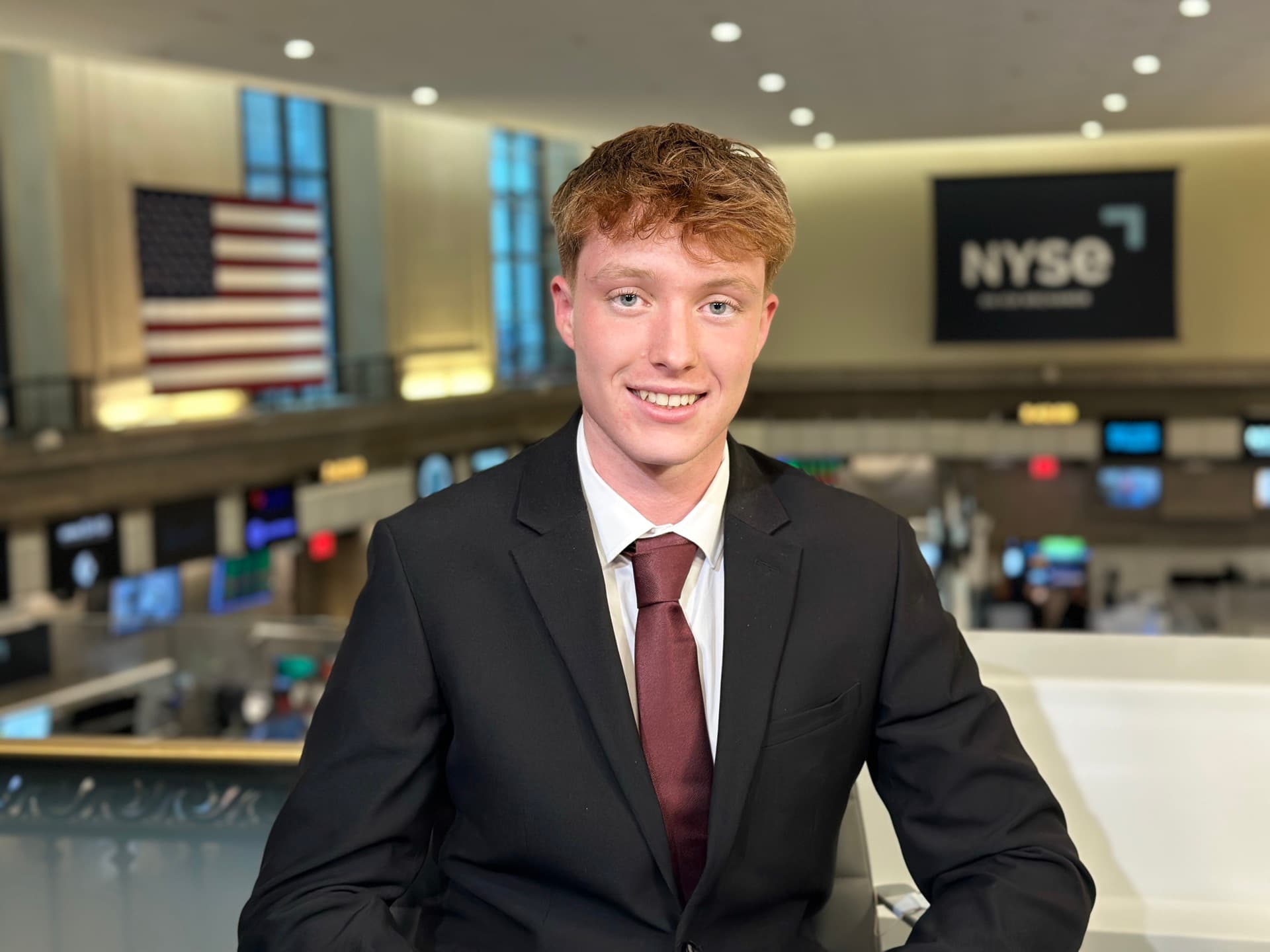 Jackson Semenas at the NYSE